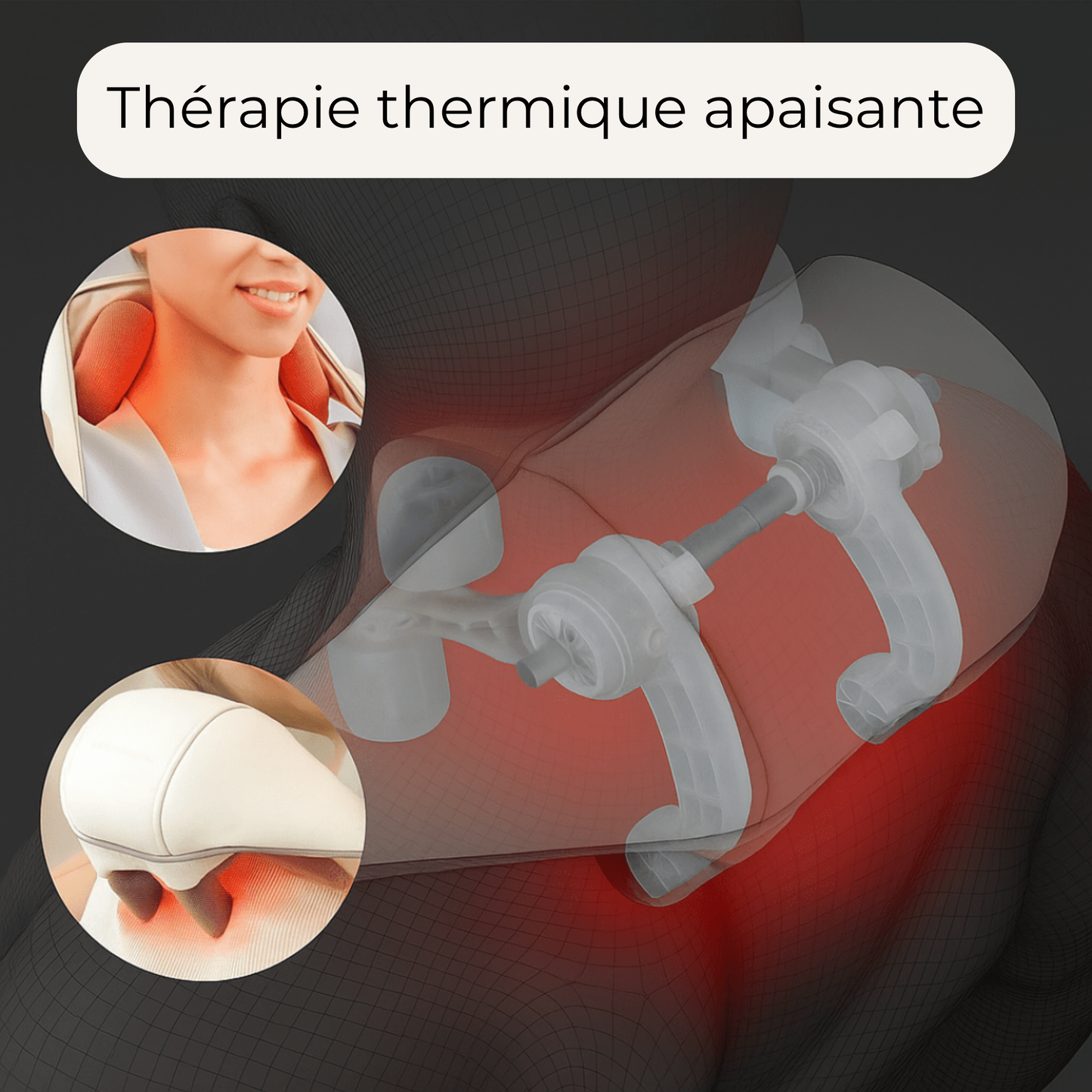 Alunéor™ - Masseur dos et cervicales chauffant