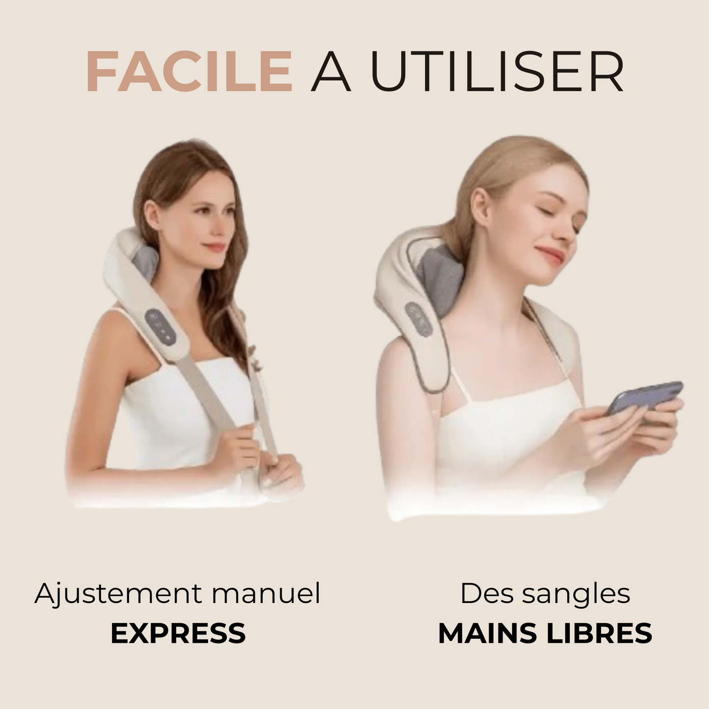 Alunéor™ - Masseur dos et cervicales chauffant