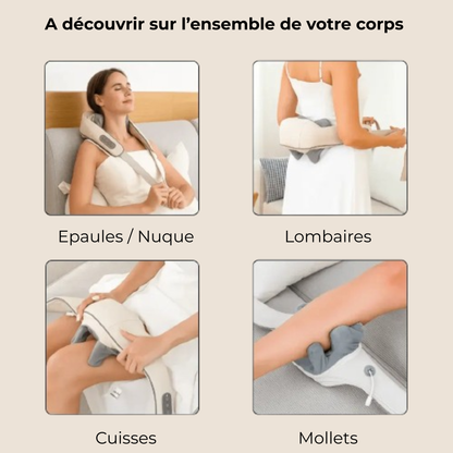 Alunéor™ - Masseur dos et cervicales chauffant